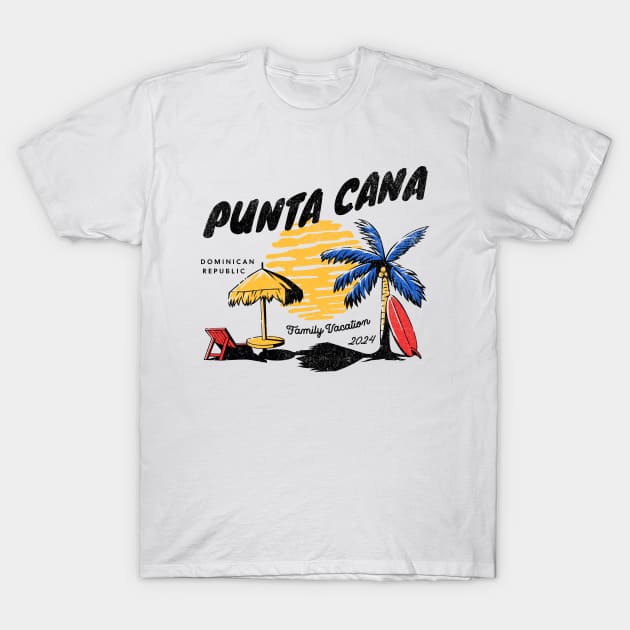 Punta Cana Dominican Republic Family Vacation 2024 T-Shirt by Mr A.B